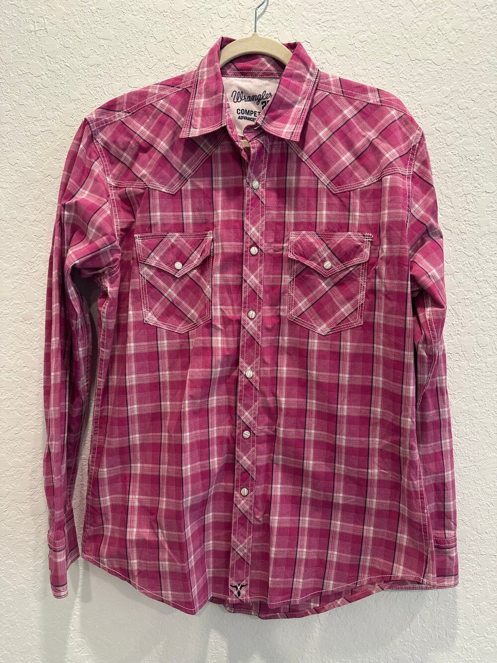 Wrangler 20X Competition Advanced Comfort Western Cowgirl Pearl Snap Women M